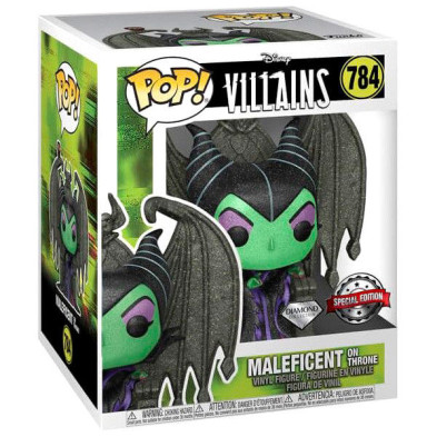 Figura POP Disney Villains Maleficent on Throne Diamond Exclusive